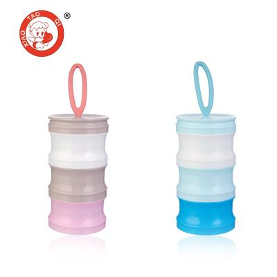 China BPA Free Durable Using Airtight Empty Formula Dispenser Baby Milk Powder Container With Wand For Travel for sale