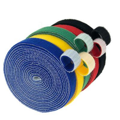 China Wholesale Eco-friendly Nylon High Sticky Heat Resistant Self Adhesive Back to Back Hook and Loop Tape Strap for sale