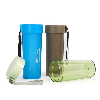 China Custom Color Portable BPA Free Water Bottle Eco-Friendly Sustainable Promotional Biodegradable Plastic With Lid BPA Free for sale