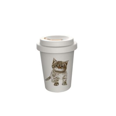 China Custom PLA Cold Drinks Juice Cup Minimalist Logo China Manufacturer Printing Biodegradable Coffee Mugs With Lid for sale