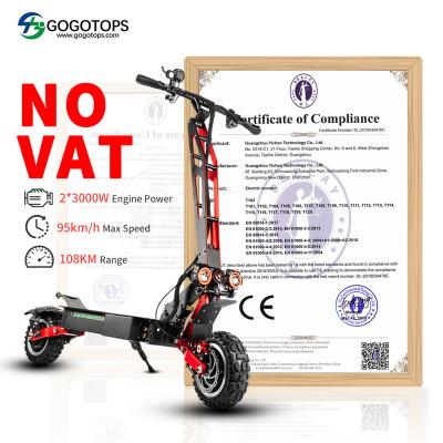 China Unisex Powerful Adult Electric Kick E Scooter 3000W 100KM All Terrain Balancing EScooter For Standing Motorized Electric Scooter for sale