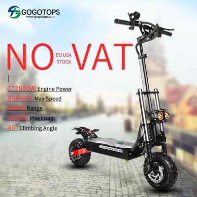 China 5600W Motor Motorcycles 5600W Motor Tubeless Tire Electric Kick Scooter Adult Unisex Cheap 85km/h Foldable Electric Scooter for sale