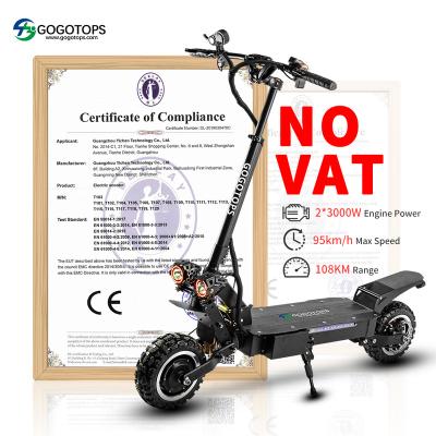 China Unisex Electric Skate 6000W Powerful 90KM/H Motorcycles For Adults Foldable Scooter Professional Fast Off Road Electric Scooters for sale