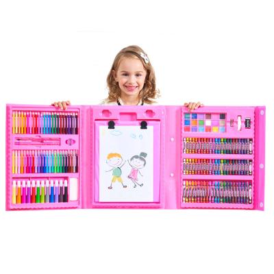 China Non-Toxic Kids Art Sets 176 Pieces Colored Crayons Crayons Oil Pastels Box Gift For Kids Girls Boys Teens Artist Children 5 6 7 8 9 11 12 for sale