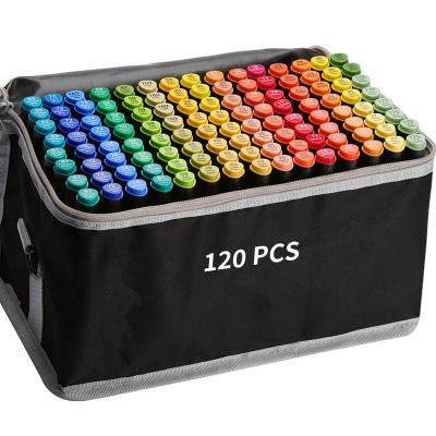 China PP Markers For Sketching 120 Markers For Sketch Touch Marker Set Alcohol for sale