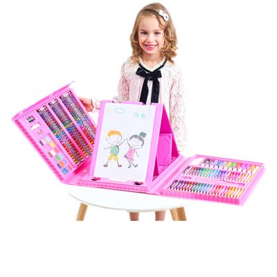 China Non-Toxic Drawing Sets For Kids 176 Piece Art Drawing Set In Plastic Case With Markers Crayons Oil Pastels For Teens Adults for sale