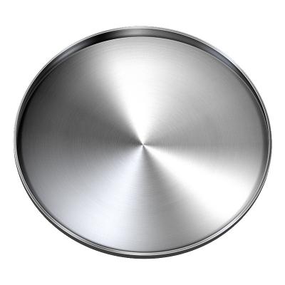 China 17-23cm Stainless Steel Sustainable Dinner Dishes, Fruit Dishes, 10 Inch, Metal Round Dinner Dish For Adults And Eating for sale