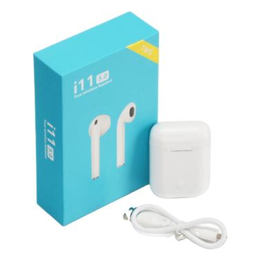 China Cheap Earbuds Mini Portable Sport Wireless 5.0 Earbuds I11 TWS Wireless Cable Earphone With MIC for sale