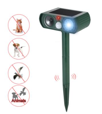 China Disposable Outdoor Battery Power Pest Reflector Solar Recharged Ultrasonic Bird Reflector for sale