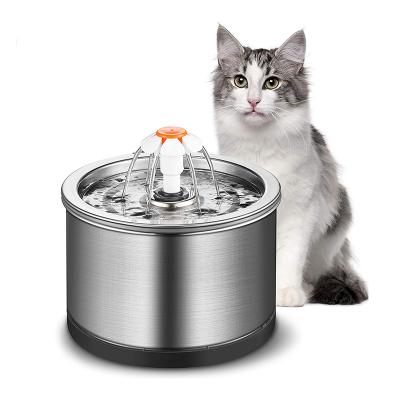 China Automatic Water Bowl Cat Fountain Stainless Steel Pet Electric Powered Water Fountain for sale