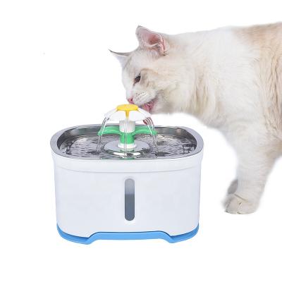 China Pet Water Fountain Super Quiet Sustainable Cat Water Fountain Quiet Cat Automatic Drinking Fountain for sale