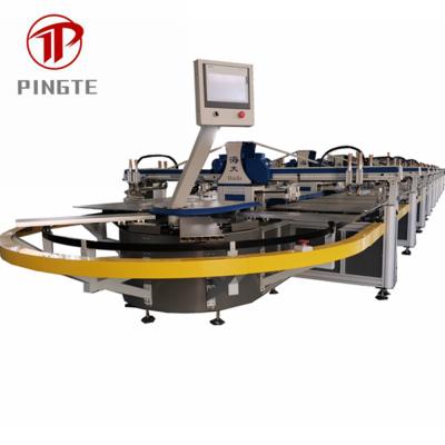 China Cut Piece Cut Piece 6 Color Oval Automatic Screen Printing Machine for sale