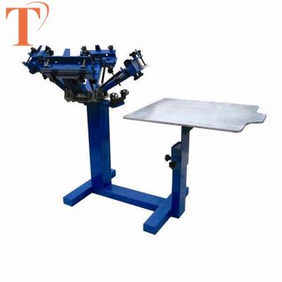 China Garment Shops 1 Station Micro-registrion Manual T-shirt Screen Printing Machine for sale