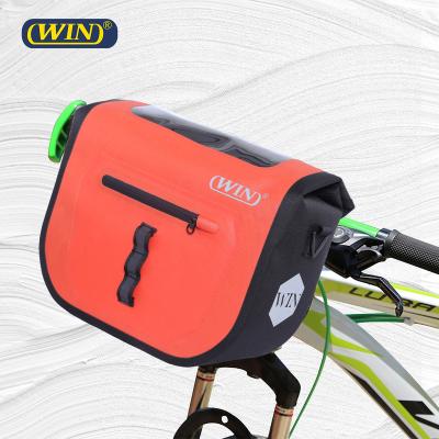 China New Design Waterproof Durable Freestanding Bike Bag Durable PVC Handlebar Bag for sale