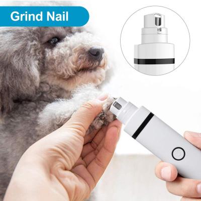 China Cat Nail Grinder Electrical USB Rechargeable Dog Nail Trimmer Pet Nail Scissors and Viable Grooming Trimmer for Pets for sale