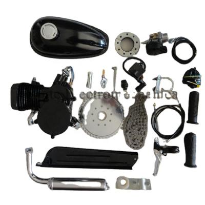 China Bicycle Accessories 2 Stroke 80cc Gasoline Gas Fuel Engine Kit Bicycle/80cc 66c Motorized Moto Body Black Factory Supply for sale