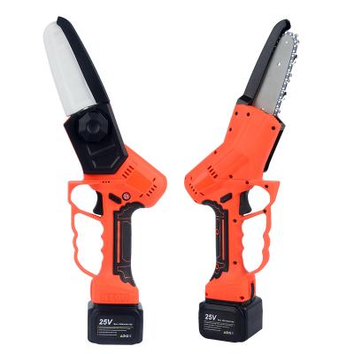 China Hot Sale 5inch Large Handle Portable Cordless Lithium Plastic Chainsaw Brushless Electric Pruning Saw for sale