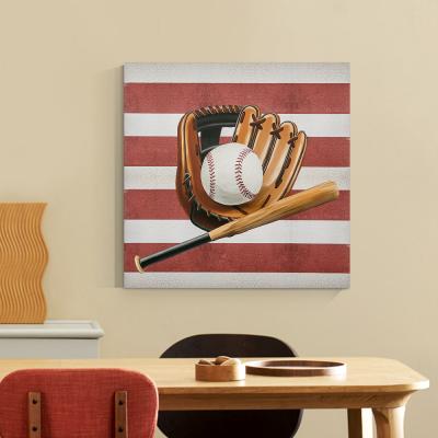 China Modern Canvas Painting Art Decoration Printing Canvas Prints Vintage Wall Art Canvas Painting For Home Baseball for sale