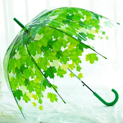 China 2021 New Modern Printing Full POE PVC Clear Sheets Full Bubble PrintingTransparent Umbrella for sale