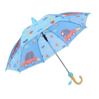 China Modern Student Umbrella 19 Inch Student Stick Umbrella Tube Ice Cream Handle Waterproof Plastic Kids Umbrellas With Whistle for sale