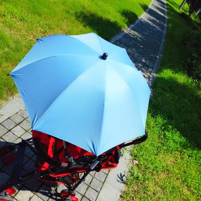 China Children's Umbrella Kids Puch Car Baby Stroller Parasol Clip UV Resistant Umbrella With Adjustable Strap for sale