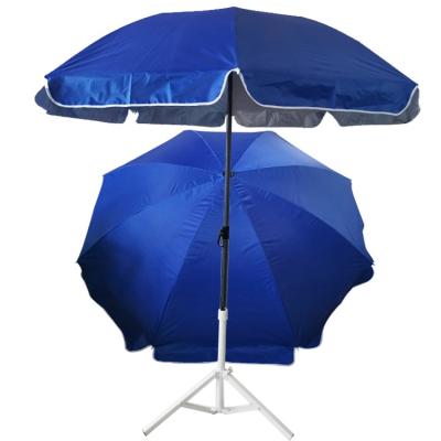 China Traditional Beach Umbrellas 6.5 Ft Umbrella For Sand With Anchor Waist Heavy Duty Windproof Adjustable Tilt Aluminum Pole Portable Beach for sale