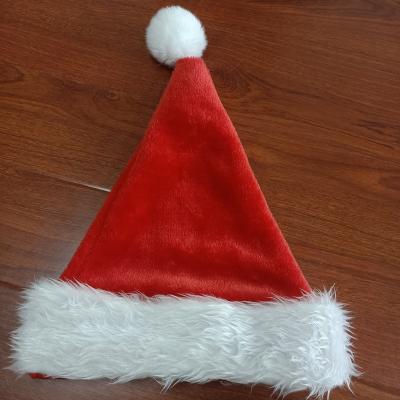 China 2021 New Carnival Christmas Hats Funny Soft Plush Christmas Hat Party New Year Decoration Soft Red Hats For Baby Adult for sale