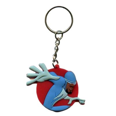 China Wholesale Custom Memorabilia PVC Key Chain Cartoon Shape Soft PVC Key Chain Cartoon Character Plastic Keychains for sale