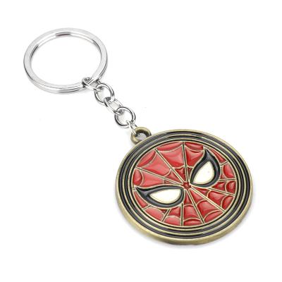 China Car Metal Keychains Personalized Fashion Style Custom Round Enamel Zinc Alloy Car 3d Metal Key Chain for sale