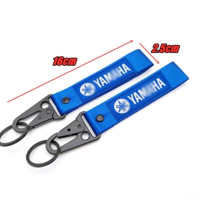 China Souvenirs Wholesale Brand Logo Lanyards Short Keychain High Quality Wristband Strap With Metal Clasp for sale