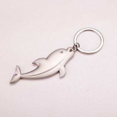 China Promotion Gift Dolphin Key Chain Custom Cute Ring Bottle Opener Porpoise Key Chain Holder for sale