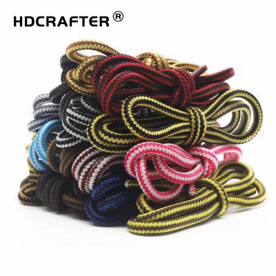 China Factory Wholesale Two Color Round Stripe HDCRAFTER Round Polyester Laces for sale