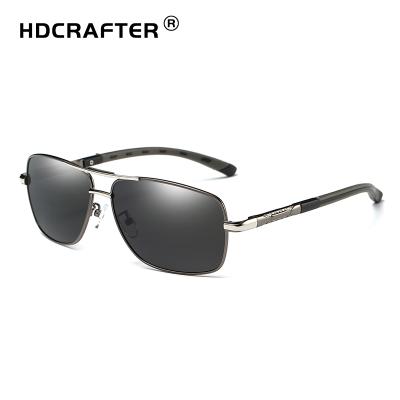 China HDCRAFTER 2021 Hot Selling Fashion Sunglasses Polarized Outdoor Sport Men Driving Sunglasses River Square Shades Eyewear Classic Pilot CE for sale