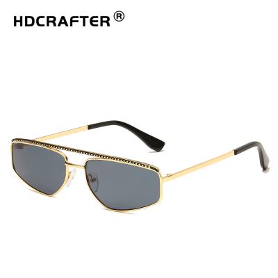 China Fashion Sunglasses 2020 Glass Irregular Sunglasses Ladies Men Sunglasses Luxury Trend Rimless Decorative Glass Shape Sunglasses UV400 for sale