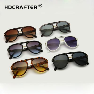 China Oversized Oval Outdoor Sports UV400 Sunglasses Punk Style HDCRAFTER Fashion Sunglasses Men and Women's Sunglasses Customized Mirror Legs for sale