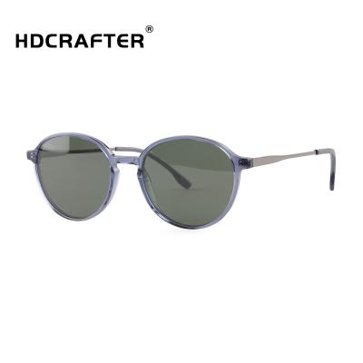 China HDCRAFTER unisex sunglasses lgith acetate high end spot executive sunglasses with 1.1 polarized uv400 eyewear OEM wholesaler hot sales 2021 for sale