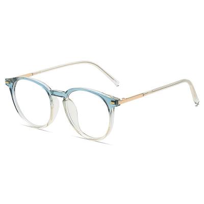 China For wholesaler tr90 reading glass classic anti-blue glasses retro frame fashion blocking round shades computer glasses optical CE 2021 new for sale