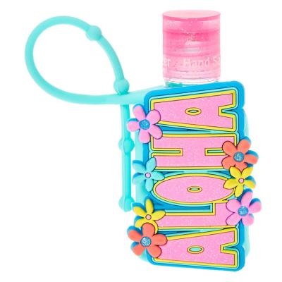 China Custom Safety Silicone Hand Sanitizer Bottle Cover Ruber Perfume Bottle Cartoon Silicone Perfume Cover Set Travel Bottle for sale