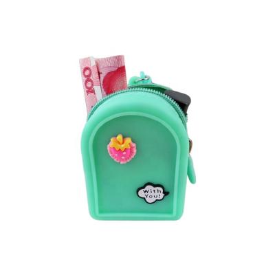 China Japan Style High Quality Ladies Silicone Wallet Key Holder Mini Bag Coin Purse Clutch Purse Small for sale