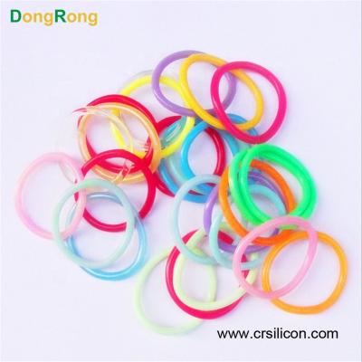 China Fashion Hair Band Decorative Colorful Elastic Silicone Hair Band Price for sale