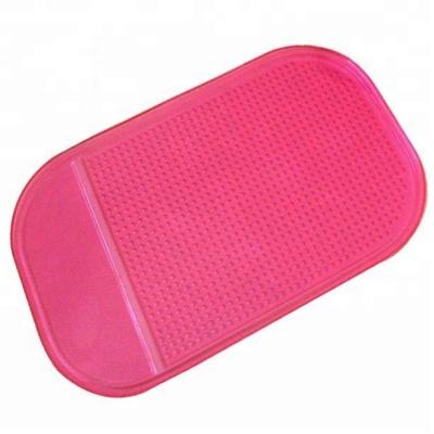 China Viable Promotional Sticky Silicone Car PU Anti Slip Mat Durable Rubber Sticky Pad for sale