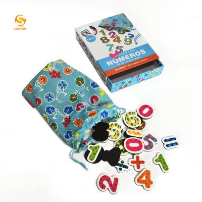 China Shinyway Magnetic Card Holder Paper Rock Set Magnetic Puzzles Toys For Children With 28 Pcs Number for sale