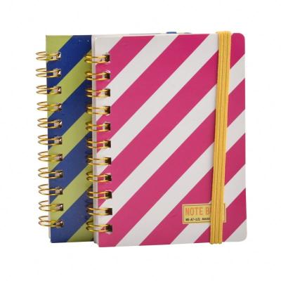 China Shinyway Printing/Hardcover Spiral Notebook with Colorful Index Label Divider Logo High Quality Custom Spiral Notebook Making Machine for sale