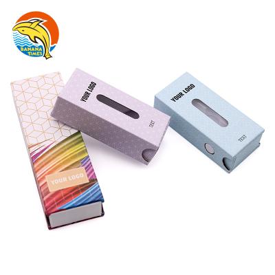 China Factory Original Wholesale Biodegradable Paper Tube Box Shenzhen Logo Custom Drawer Box Packaging With Window for sale