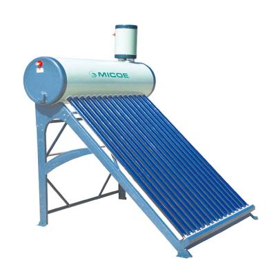 China MICOE Outdoor Household Preheated Unpressurized Solar Water Heater With Galvanized Steel Frames for sale