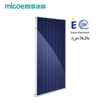 China Hot Selling Car Flat Plate Solar Water Heater System Blue Coating Plate Split Flat Solar Collector for sale