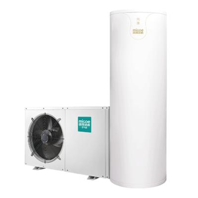 China Hotel R410a Micoe Air Source Heat Pump Water Heater for sale