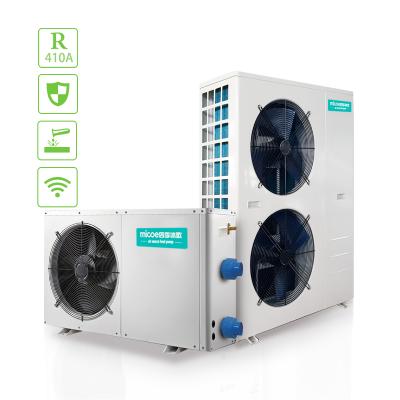 China Hotel MICOE Mini DC Inverter Swimming Pool Heaters R32 Air To Water Heat Pumps for sale