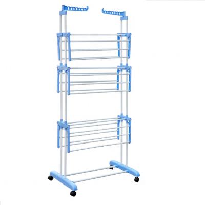 China Durable Top Selling Adjustable Outdoor Indoor Clothes Drying Rack for sale