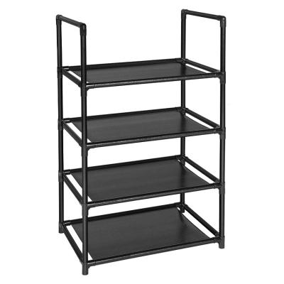 China New Adjustable Shoe Rack Door Small Shoe Rack Outdoor Narrow Corridor Balcony Bedroom Single (Waist) Shoe Rack for sale